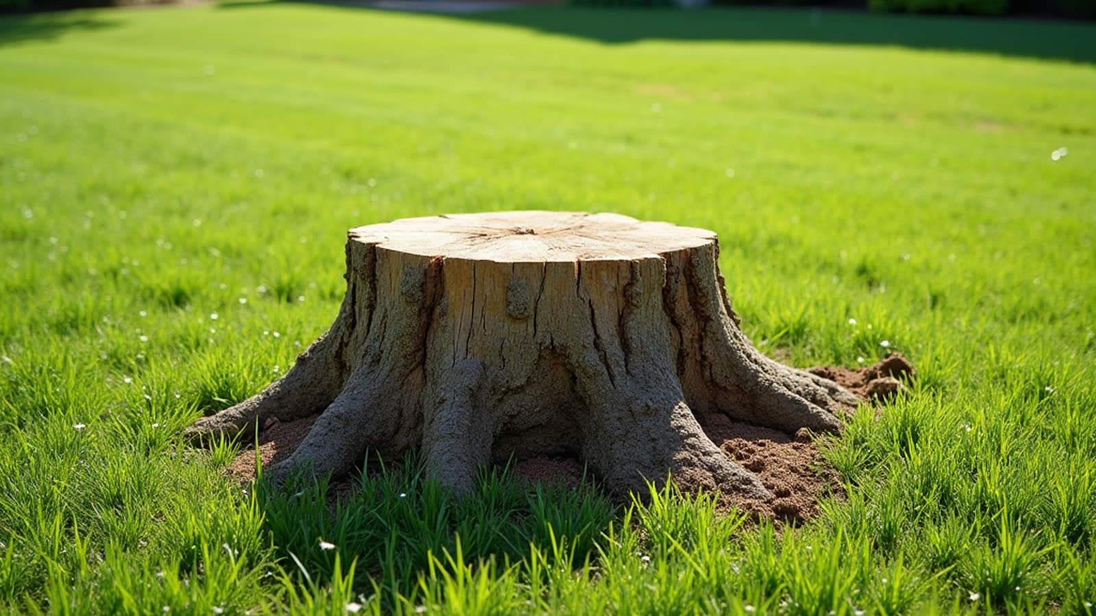 Clean lawn, stump ground, debris gone in Cape Coral